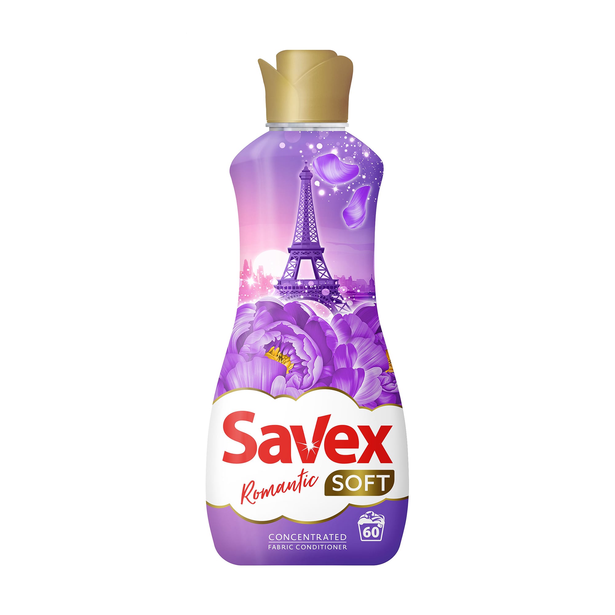 Кондиціонер для тканин Savex Soft Romantic, 60 циклів прання, 1.5 л