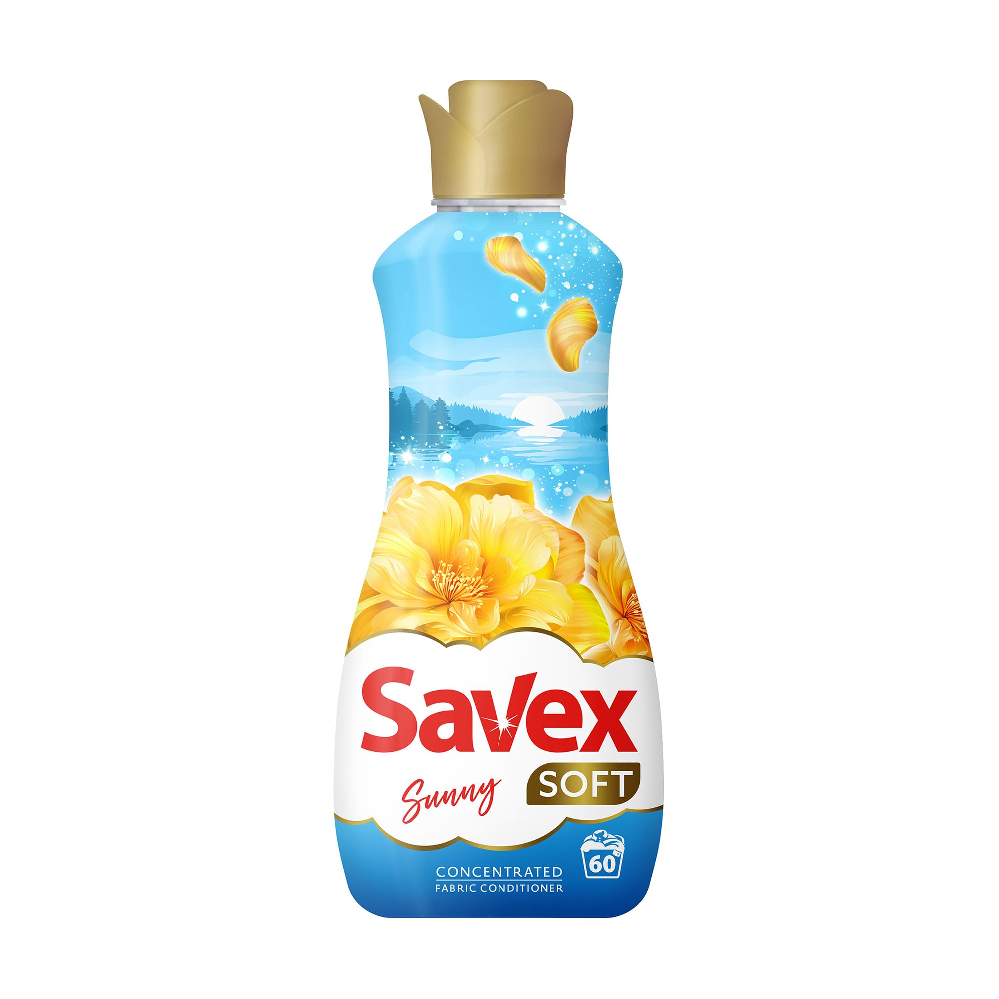 Кондиціонер для тканин Savex Soft Sunny, 60 циклів прання, 1.5 л